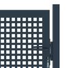 vidaXL Cancello per recinzione antracite 102x150 cm in acciaio