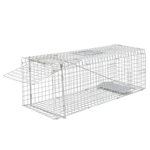 vidaXL Trappola per animali vivi zincata 80 cm