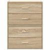 vidaXL Armadi con 2 Cassetti 2 pz Rovere Sonoma 60x31x40 cm Truciolato