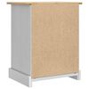 vidaXL Comodino con cassetto Bianco 53 x 39 x 66 cm Pino massello