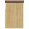 vidaXL Panca Porta Scarpe Cuscino Rovere Sonoma 80x30x47cm Multistrato
