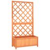vidaXL Fioriera con Traliccio Marrone 70x30x135 cm in Massello di Abete