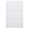 vidaXL Cassettiera con 3 Cassetti 40x40x60 cm Bianco