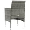 vidaXL Set Divani da Giardino 8 pz con Cuscini in Polyrattan Grigio