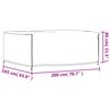 vidaXL Copertura per Mobili da Giardino Nera 200x165x80 cm 420D Oxford