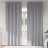 vidaXL Tende Blackout con Anelli 2 pcs Grigio chiaro 260 x 140 cm