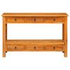 vidaXL Tavolo consolle con cassetto Naturale 115 x 32 x 76 cm