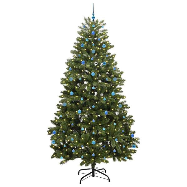 vidaXL Albero di Natale artificiale Verde 270 cm PVC e Metallo