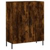 vidaXL Credenza Rovere Fumo 69,5x34x180 cm in Legno Multistrato