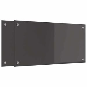 vidaXL Rivestimento da Cucina 2 pcs Grigio scuro 80 x 40 cm