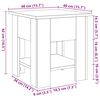 vidaXL Tavolino da Salotto Legno Antico 40x40x42 cm Legno Multistrato
