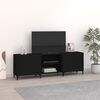 vidaXL Mobile Porta TV Nero 150x30x50 cm in Legno Multistrato