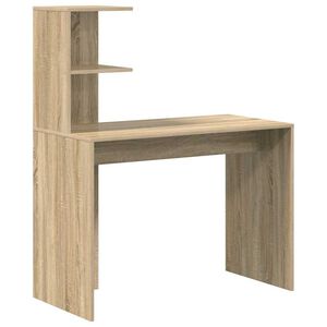 vidaXL Scrivania Rovere Sonoma 102 x 50 x 124 cm Legno ingegnerizzato