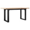 vidaXL Tavolino Salotto Telaio a O 100x50x45,5 cm Legno Pino e Acciaio