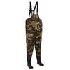 vidaXL Stivali da pesca con pantaloni Taglia 46 Mimetico