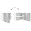 vidaXL Armadio pensile 2 pcs Grigio Sonoma e Bianco 50 x 31 x 40 cm
