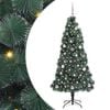 vidaXL Albero di Natale artificiale pre-lit con set di palline 150 cm