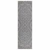 vidaXL Tappeto da Esterni a Tessitura Piatta 80x250 cm Motivo Blu