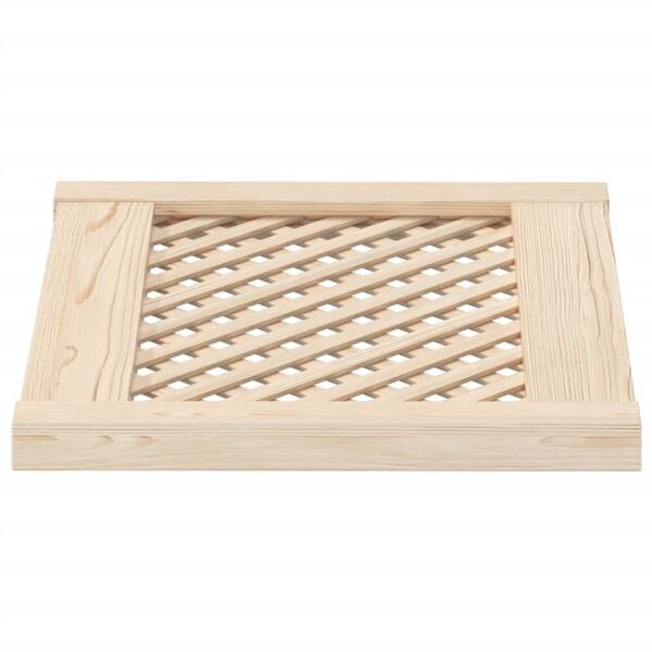 vidaXL Ante con Design a Reticolo 2 pz 49,5x39,5 cm in Legno di Pino