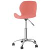 vidaXL Sedia da Pranzo Girevole Rosa in Velluto