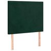 vidaXL Giroletto a Molle con Materasso Verde Scuro 90x190 cm Velluto