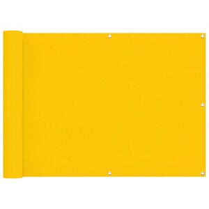 vidaXL Schermo da balcone Giallo 75 x 200 cm