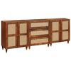 vidaXL Set di Credenze 3 pz 180 x 33 x 75 cm Legno di mango massello