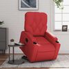 vidaXL Poltrona Alzapersona Reclinabile Elettrica Rossa in Similpelle