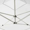 vidaXL Gazebo Professionale Pieghevole in Alluminio 3x3m Bianco
