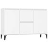 vidaXL Credenza Bianca 102x35x70 cm in Legno Multistrato