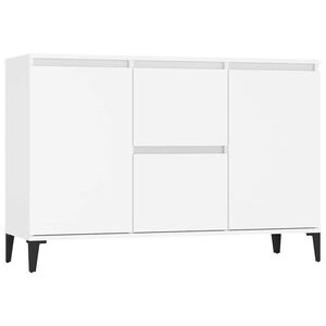 vidaXL Credenza Bianca 102x35x70 cm in Legno Multistrato