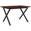 vidaXL Tavolo da pranzo con bordo vivo 120 x 70 x 75 cm