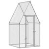 vidaXL Gabbia per Polli Argento 100x100x190 cm in Acciaio Zincato