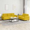 vidaXL Set di Divani 2 pz con Cuscini giallo in Velluto