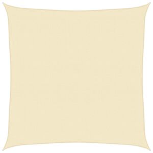 vidaXL Vela Parasole 160 g/m&sup2; Crema 5x5 m in HDPE