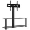 vidaXL Supporto TV Angolare 2 Livelli per 32-70 Pollici Nero