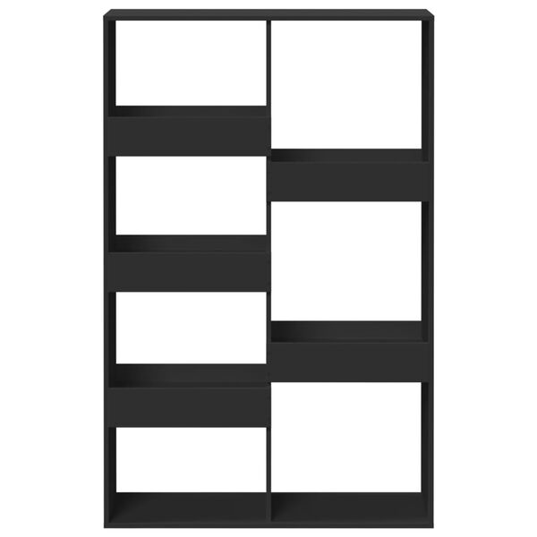 vidaXL Libreria Nera 100x33x155,5 cm in Legno Multistrato