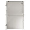 vidaXL Cancello da giardino 100x145 cm in acciaio inox
