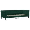 vidaXL Divano Letto Estraibile Cassetti Verde Scuro 80x200cm Velluto