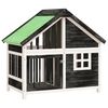 vidaXL Cuccia per Cani Grigia 96x60,5x87 cm in Legno Massello di Pino