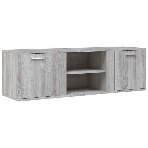 vidaXL Mobile Porta TV Grigio Sonoma 120x34x37 cm in Legno Multistrato