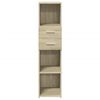 vidaXL Credenza Rovere Sonoma 30x42,5x124 cm in Legno Multistrato