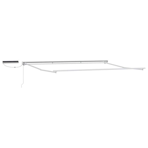 vidaXL Tettuccio Elettrico Retrattile Bianco 4 x 2 m