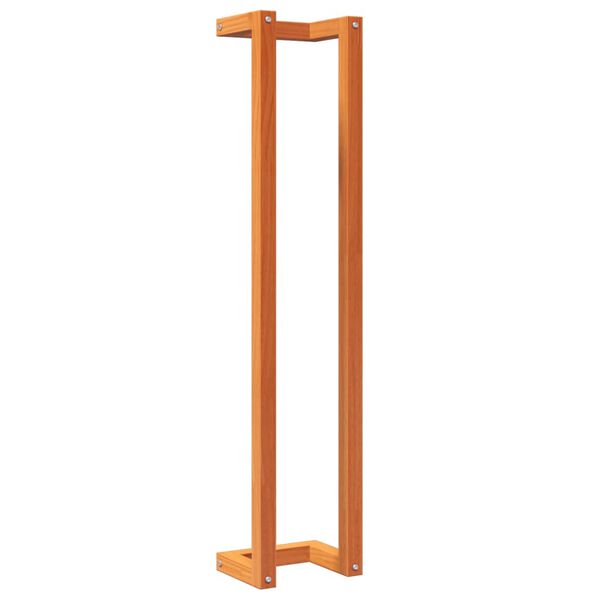 vidaXL Portasciugamani Marrone Cera 23x18x110cm Legno Massello di Pino