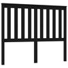 vidaXL Testiera per Letto Nera 126x6x101 cm in Legno Massello di Pino