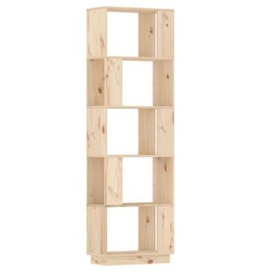 vidaXL Libreria/Divisorio 51x25x163,5 cm Legno Massello di Pino