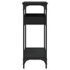 vidaXL Tavolo Consolle con Ripiano Nero 100x29x75cm Legno Multistrato