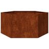vidaXL Fioriera Ruggine 90x90x45 cm Acciaio Corten