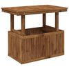 vidaXL Naturale 90 x 55 x 75/44,5 cm