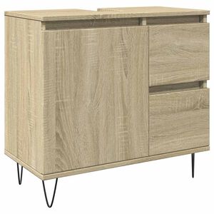 vidaXL Armadietto da Bagno Rovere Sonoma 65x33x60 cm Legno Multistrato